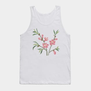 Delaware State Flower Peach Blossom Tank Top